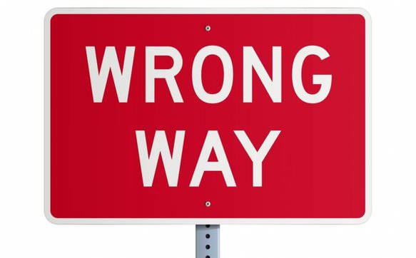 WrongWaySign